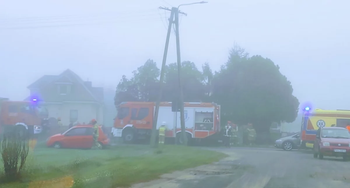 Wypadek w Węglewie