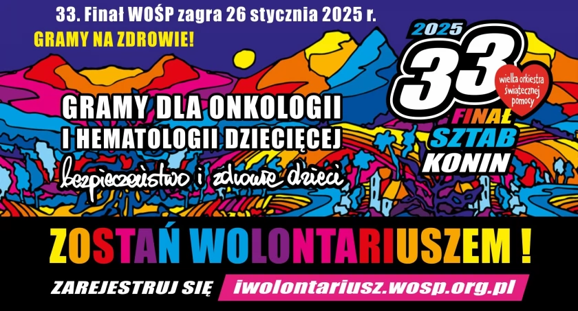 Graj na zdrowie! ZOSTAŃ WOLONTARIUSZEM 33. FINAŁU WOŚP