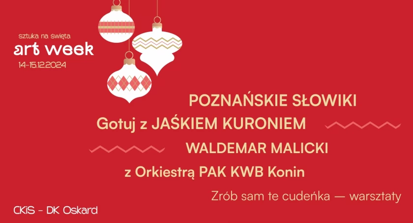 Koncerty, warsztaty i pomysły na świąteczne prezenty - Art Week w Oskardzie