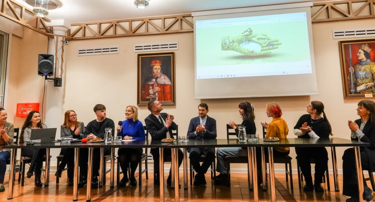 Ekologiczny mural konińskich uczniów