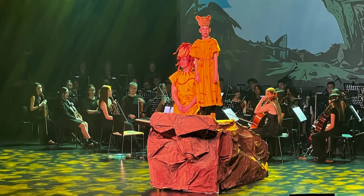 Król Lew na scenie Oskardu