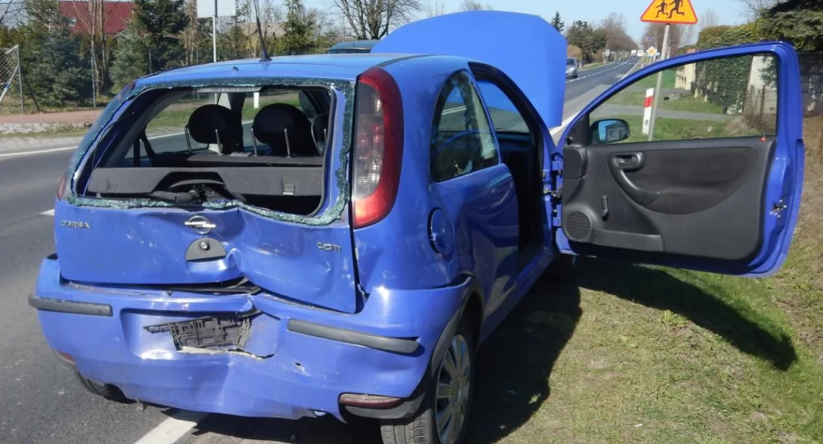 Wypadek drogowy w miejscowości Czołowo