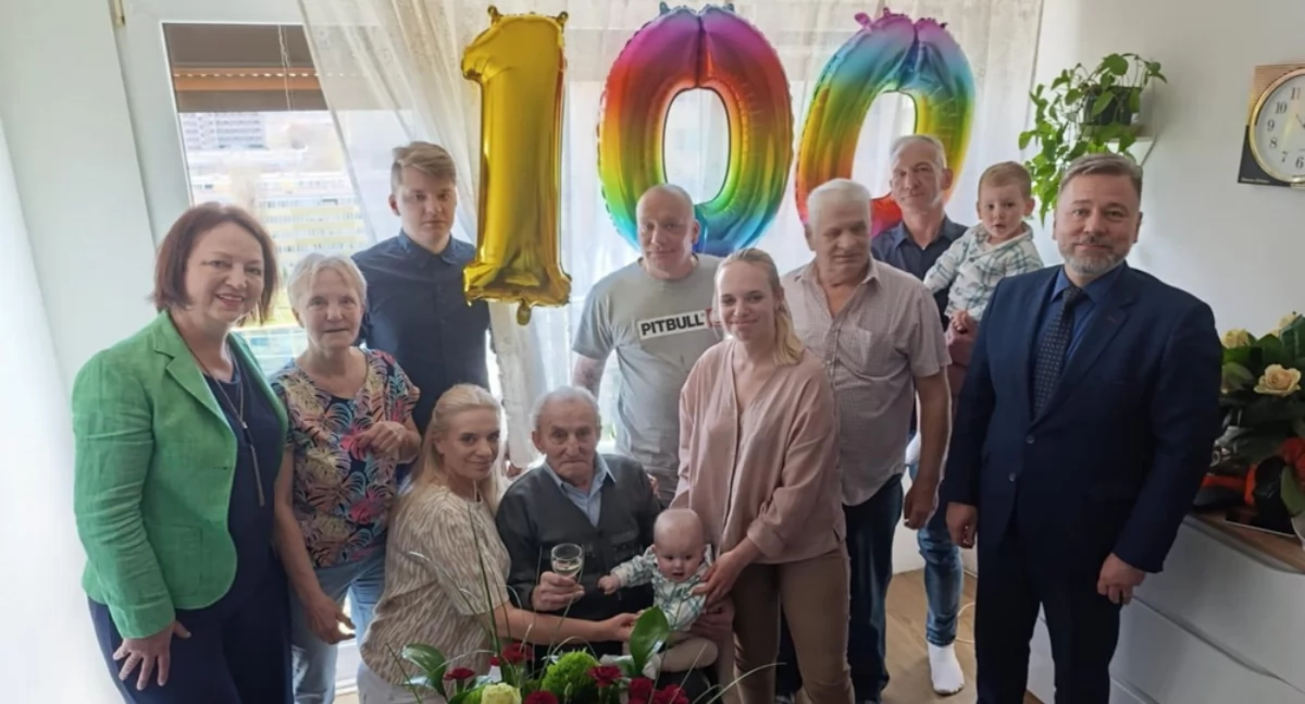 Pan Stefan Woźniak z Konina skończył 100 lat!