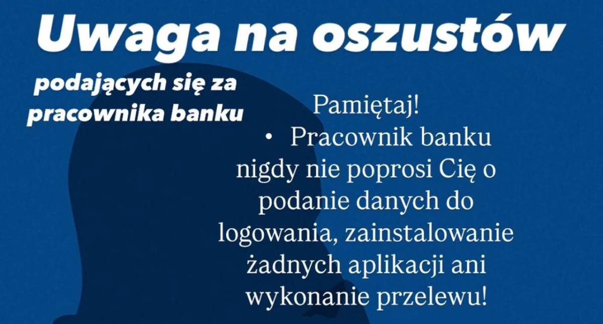 Uwaga na oszustów podszywających się pod pracowników banków!
