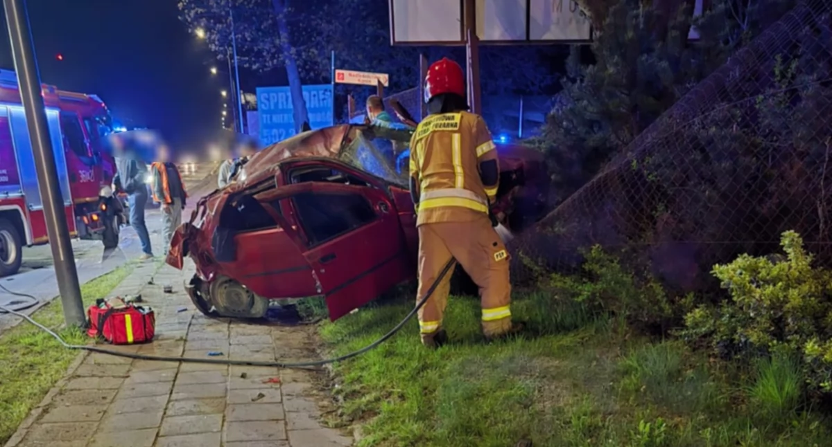 Wypadek na ul. Przemysłowej w Koninie