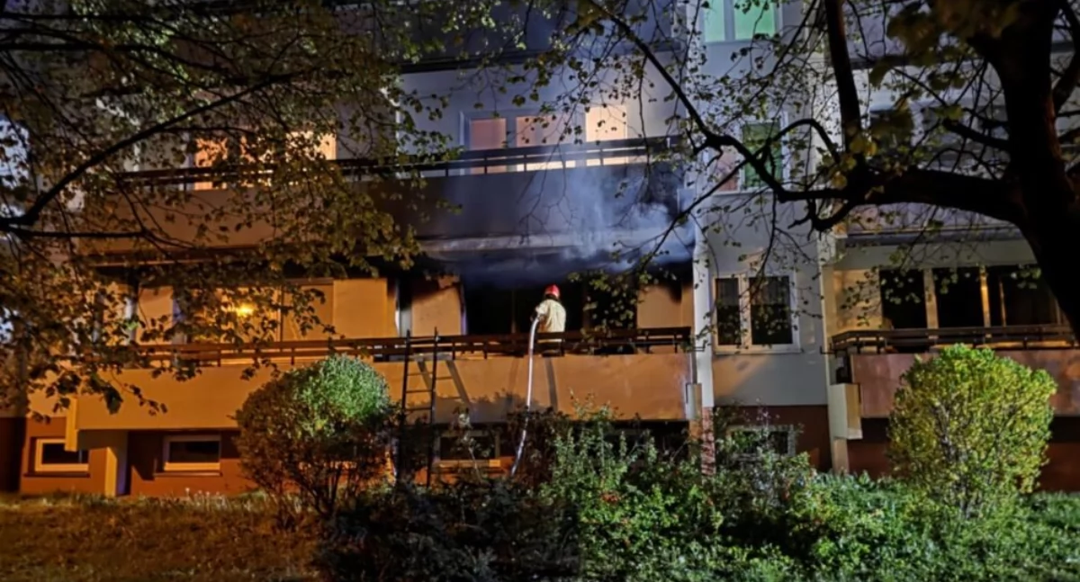 Tragiczny pożar w bloku na ul. Milewskiego w Turku