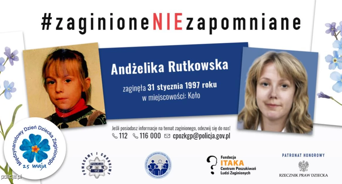 Zaginięcie Andżeliki Rutkowskiej. Po 28 latach policja wraca do sprawy 10-letniej dziewczynki z Koła