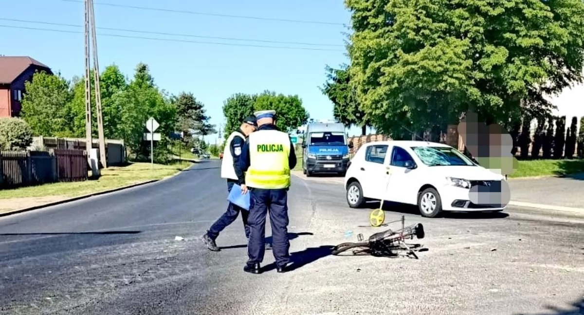 Wypadek na skrzyżowaniu Kolskiej i Kamiennej – kobieta trafiła do szpitala