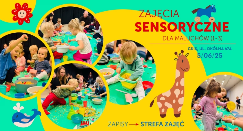 Moc zabawy dla najmłodszych! Zajęcia sensoryczne w CKiS w Koninie