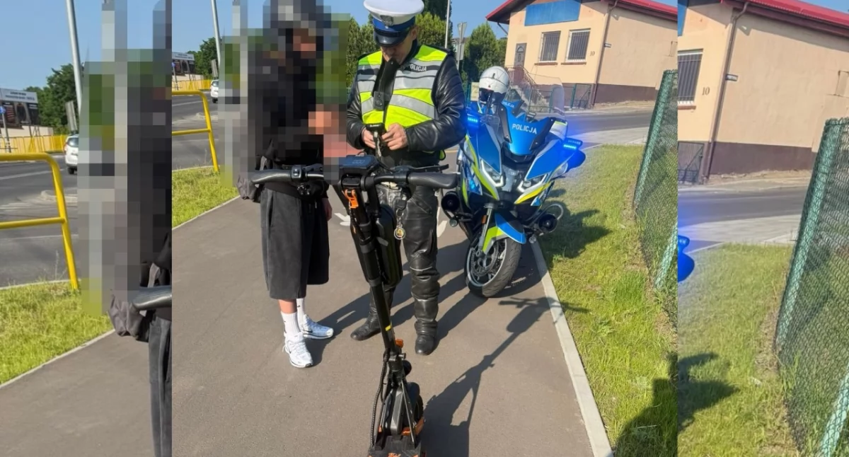 Za szybko na hulajnodze – nastolatek zatrzymany przez policję!