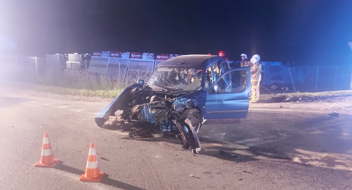 Groźny wypadek w Kleczewie. Pięć osób trafiło do szpitala