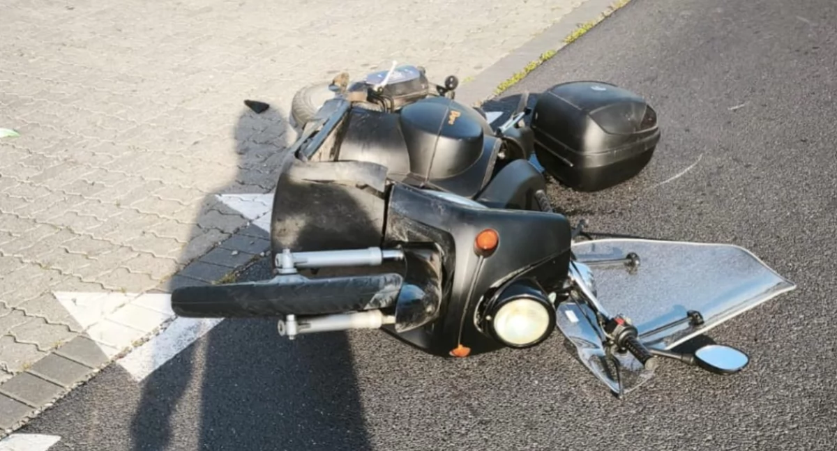 Zderzenia dwóch motocykli.