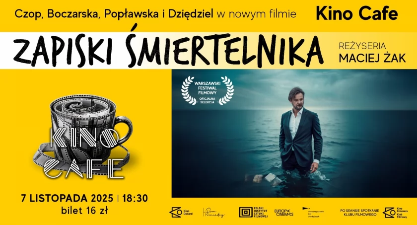 „Zapiski śmiertelnika”, czyli czarna komedia w Kinie Cafe 