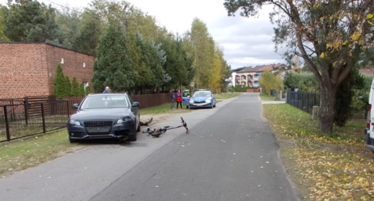 Tragedia w Grodźcu. 15-latek na hulajnodze elektrycznej zderzył się z samochodem osobowym