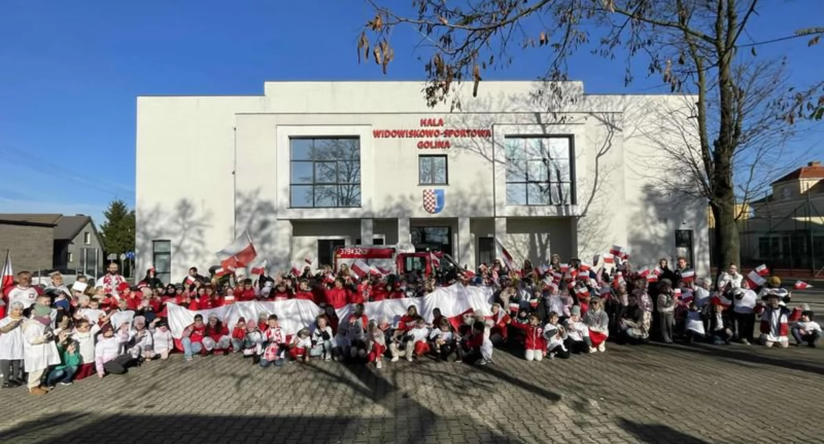 Bieg Niepodległości w Golinie – uczniowie uczcili 107. rocznicę odzyskania wolności
