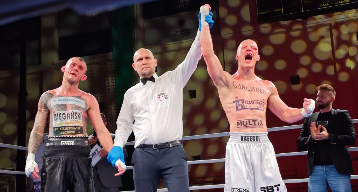 Mateusz Kałecki wygrywa na gali SBT Promotions