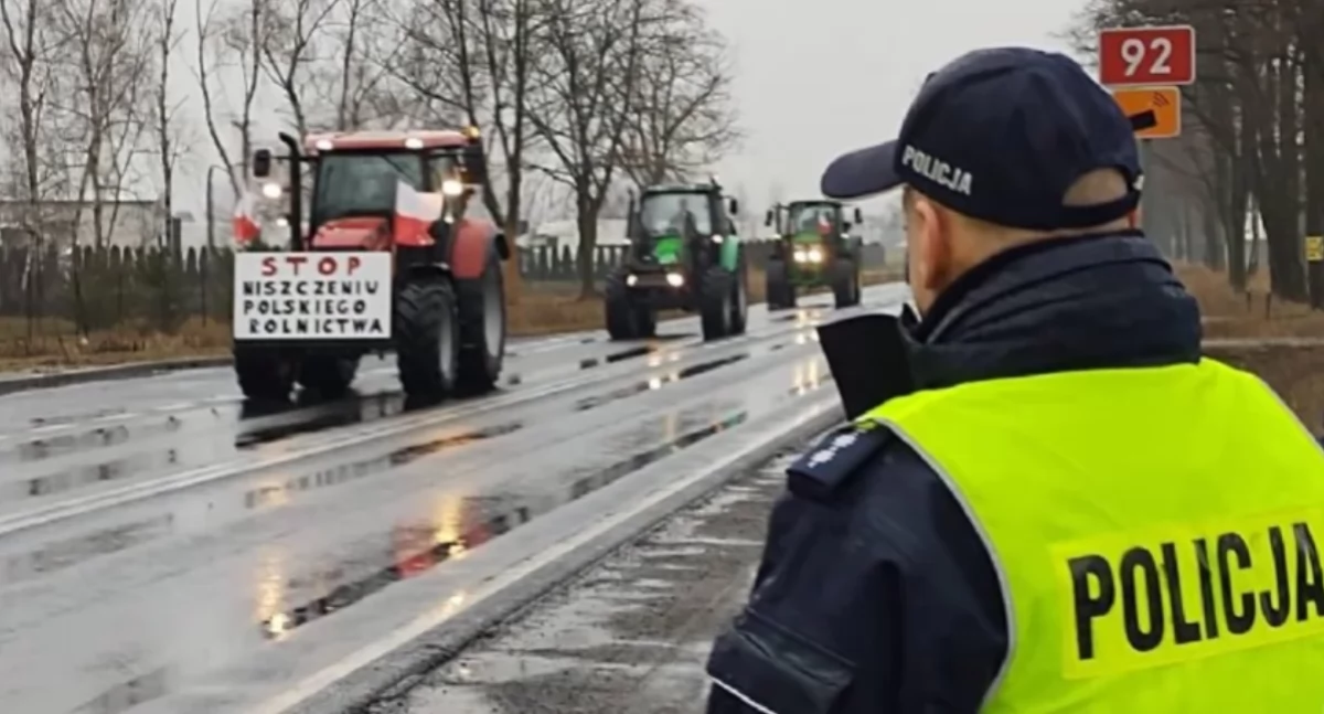 Protest rolników w Koninie. Utrudnienia w centrum miasta i zmiany w komunikacji miejskiej