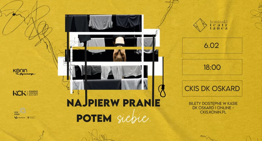 „Najpierw pranie potem siebie” | spektakl Konińskiego Teatru Tańca
