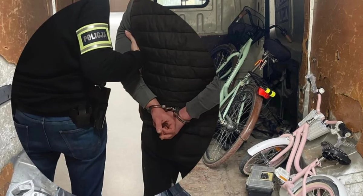 Kradzieże z włamaniem w Koninie – 26-latek zatrzymany przez policję, usłyszał 8 zarzutów