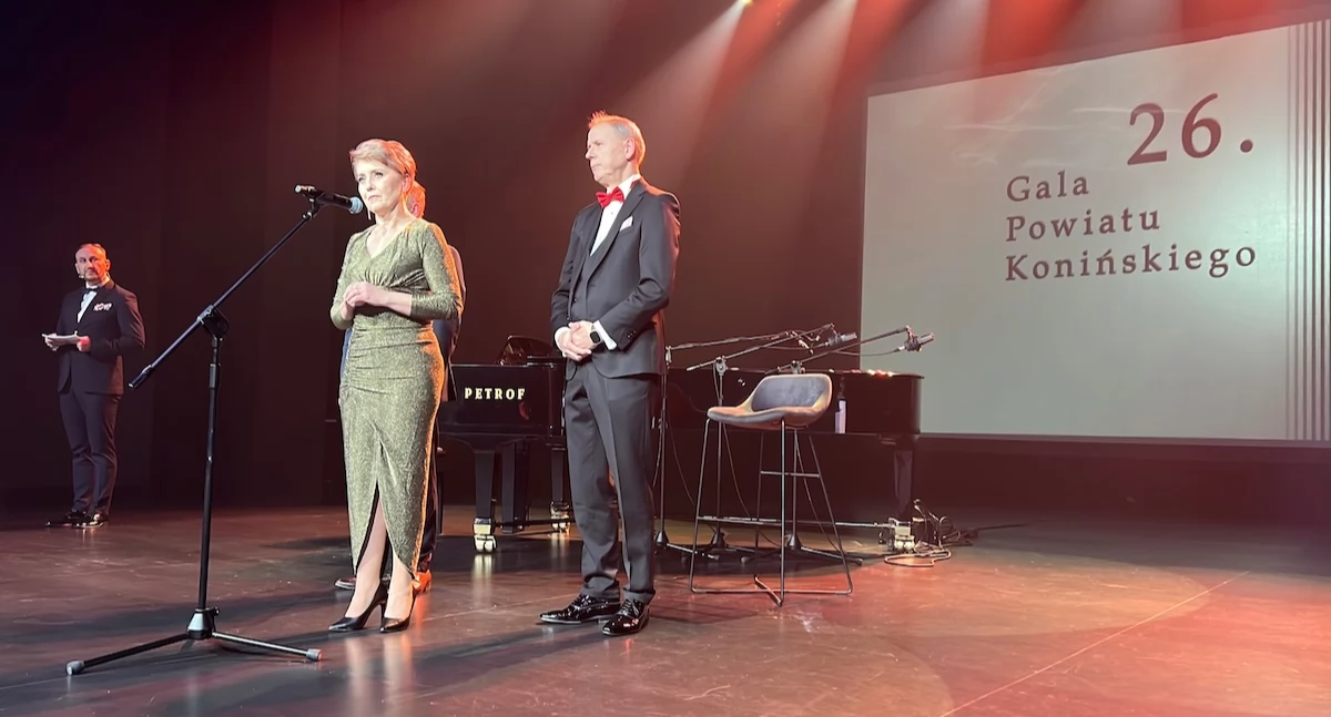 Gala Powiatu Konińskiego 2026, nagrodzono liderów rozwoju regionu