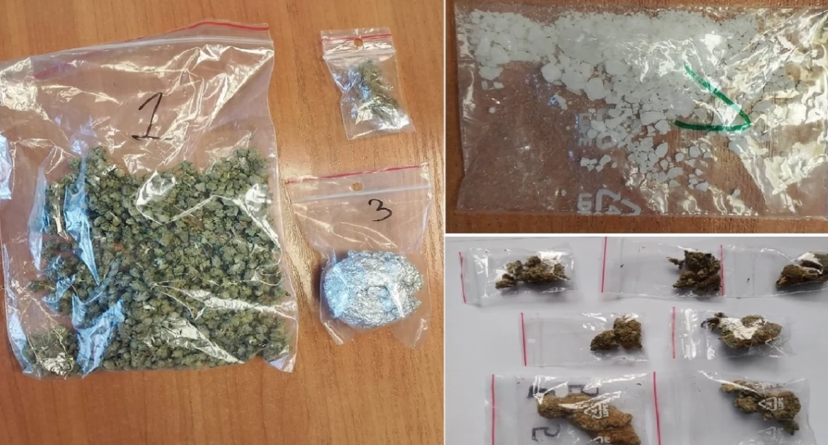  Trzy kolejne zatrzymania za narkotyki w powiecie słupeckim - marihuana, metamfetamina i kryształ