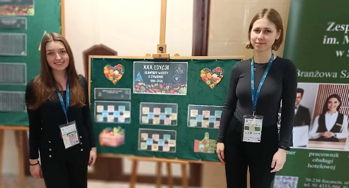 Małgorzata Kubsik i Amelia Niemiec z ZSEU w Żychlinie finalistkami Ogólnopolskiej Olimpiady Wiedzy o Żywieniu