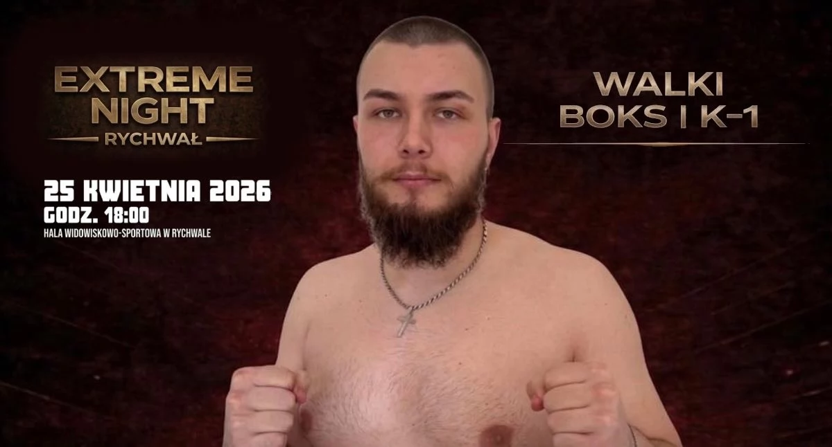Oskar Zomer z Konińskiego Klubu K-1 zawalczy 25 kwietnia na gali Extreme Night w Rychwale