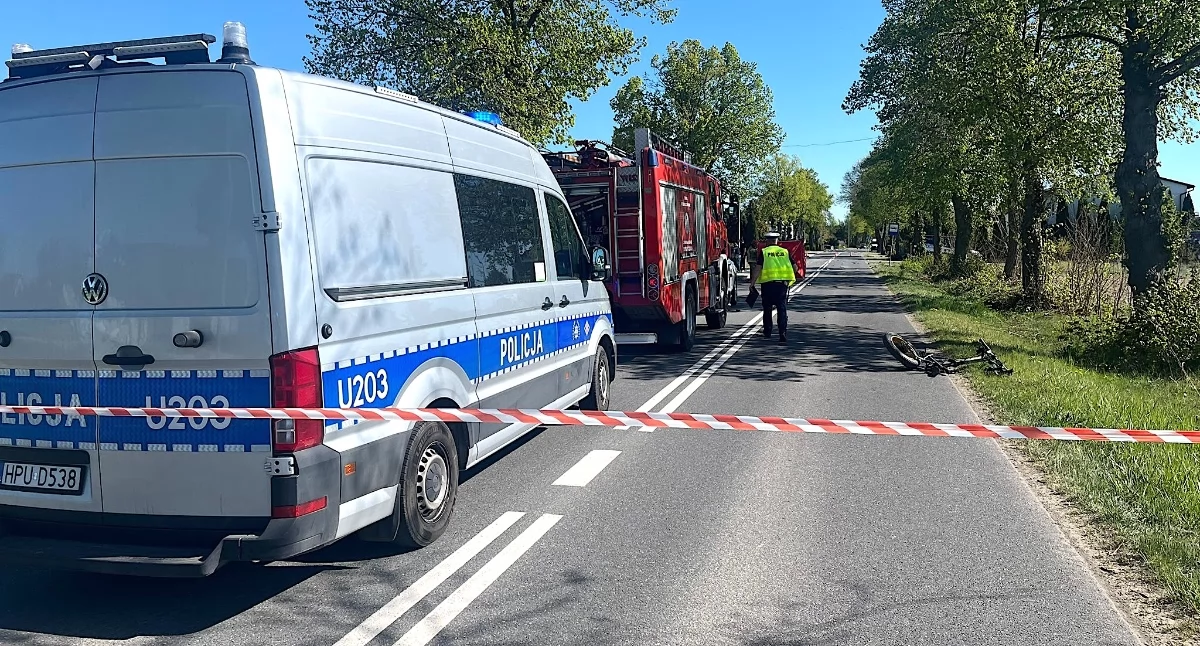 Śmiertelne potrącenie rowerzysty w Starym Mieście. Nie żyje 88-letni mężczyzna