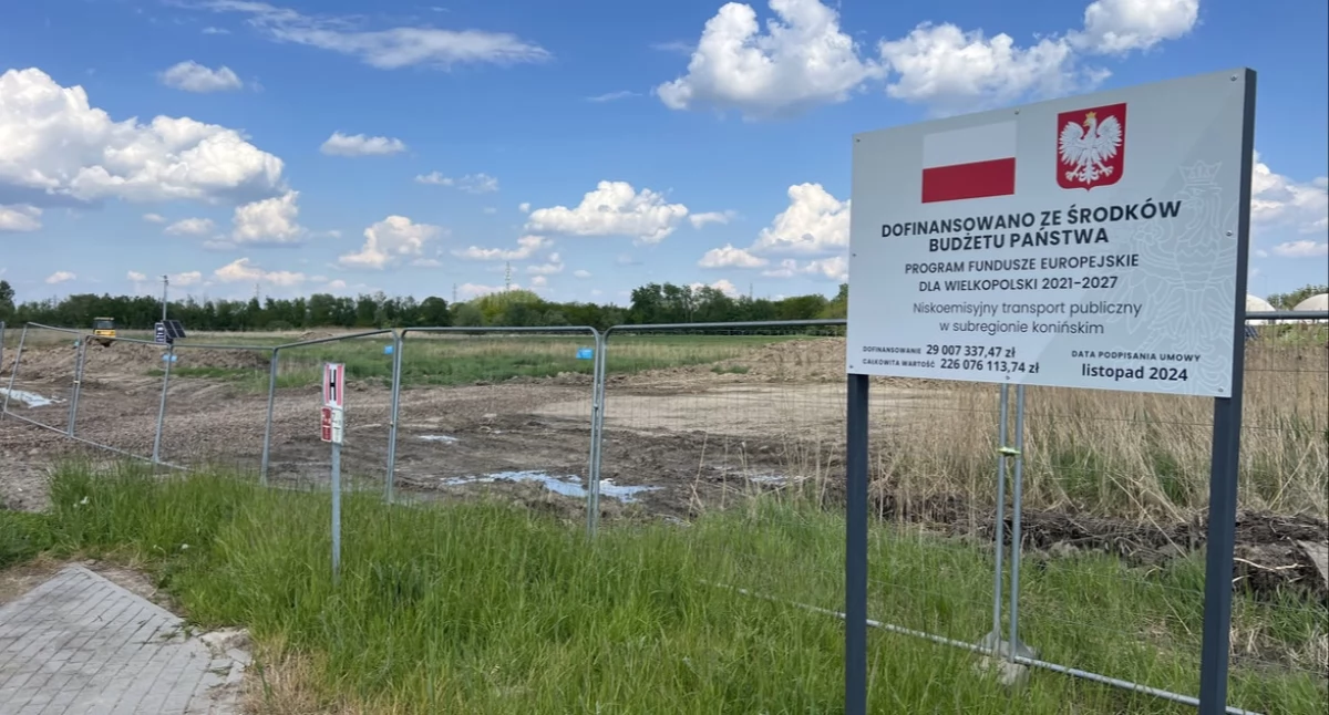 Rusza budowa nowej bazy MZK w Koninie. Plac został już ogrodzony