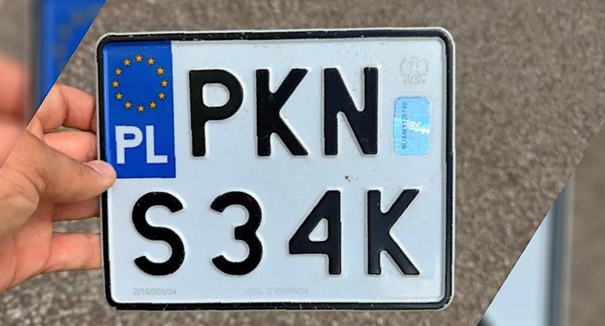 Znaleziono tablicę rejestracyjną motocykla w Koninie. Poszukiwany właściciel pojazdu PKN S34K