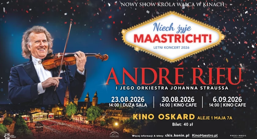 Uwielbiany André Rieu znów na ekranie Kina Oskard. Zobacz retransmisję letniego koncertu z Maastricht!