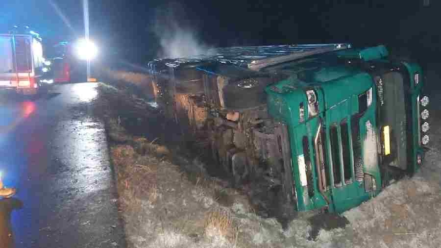 Wypadek na DK 92 w miejscowości Chodów