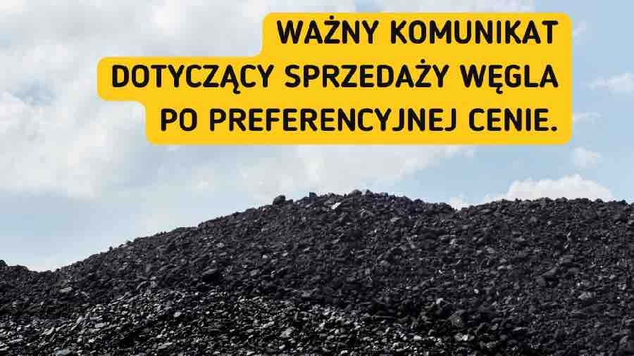 Konin jest gotowy do sprzedaży węgla po cenie preferencyjnej - informuje Urząd Miejski.