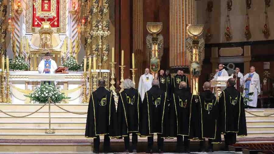 Rycerze św. Jana Pawła II pielgrzymują do Matki Bożej Licheńskiej