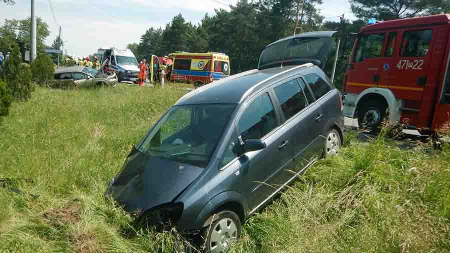 Wypadek drogowy w miejscowości Barłogi