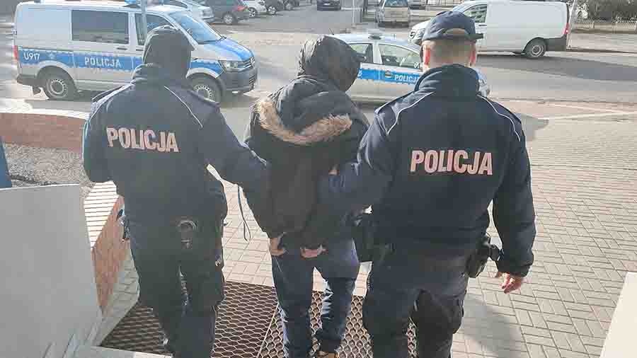 Złodziej samochodów w rękach policji