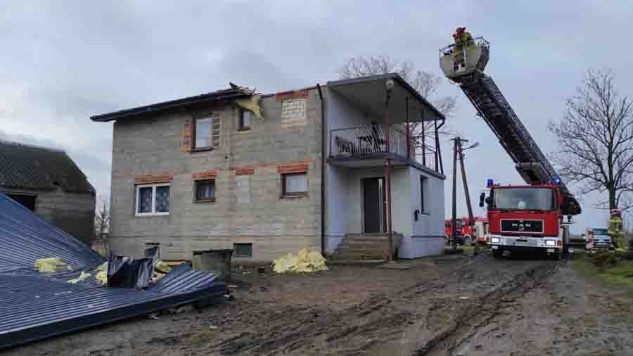 Skutki silnych wiatrów