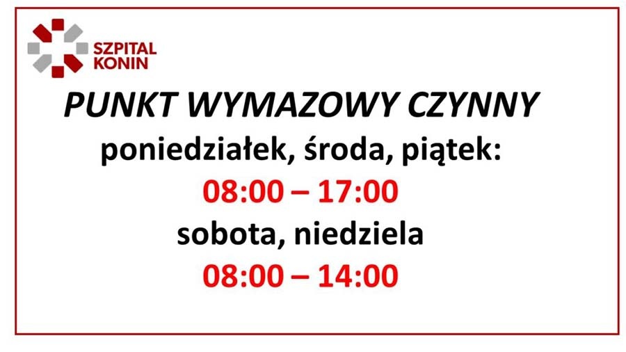 Punkt wymazowy czynny dłużej