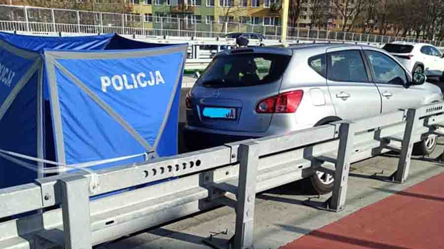 Nie żyje kierowca, który uderzył wczoraj w barierki na wiadukcie