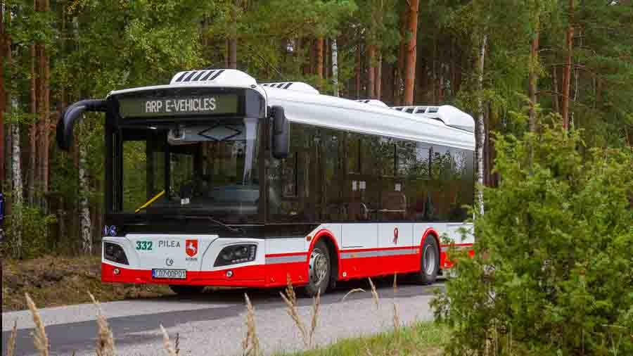 Elektryczny autobus na ulicach Konina