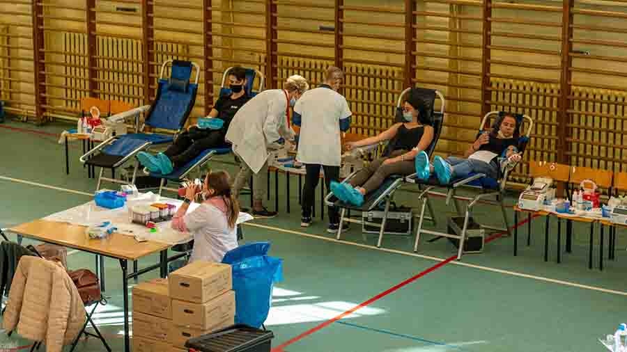 Uczniowie Górniczej oddawali krew