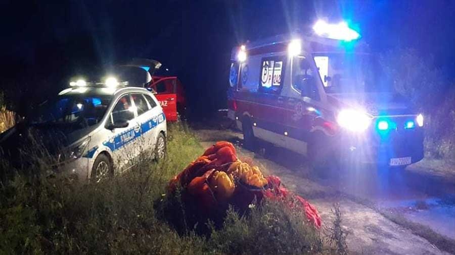Wieczorne poszukiwania motoparalotniarzy