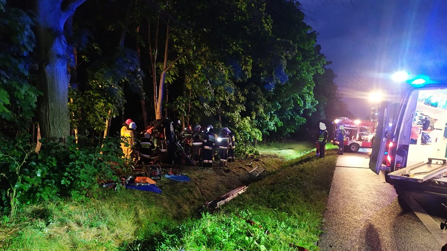 Wypadek w miejscowości Golina Kolonia
