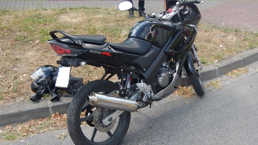 Zderzenie samochodu osobowego z motocyklem