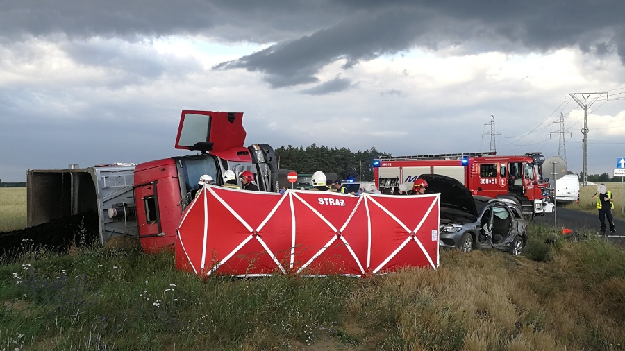 Wypadek w miejscowości Rybno
