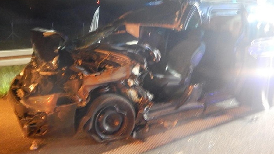 Wypadek na autostradzie A2  w miejscowości Sobótka