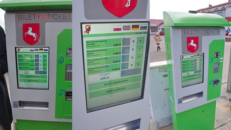 Pięć nowych stacjonarnych biletomatów MZK przystosowanych do płatności bezgotówkowych pojawi się w Koninie.