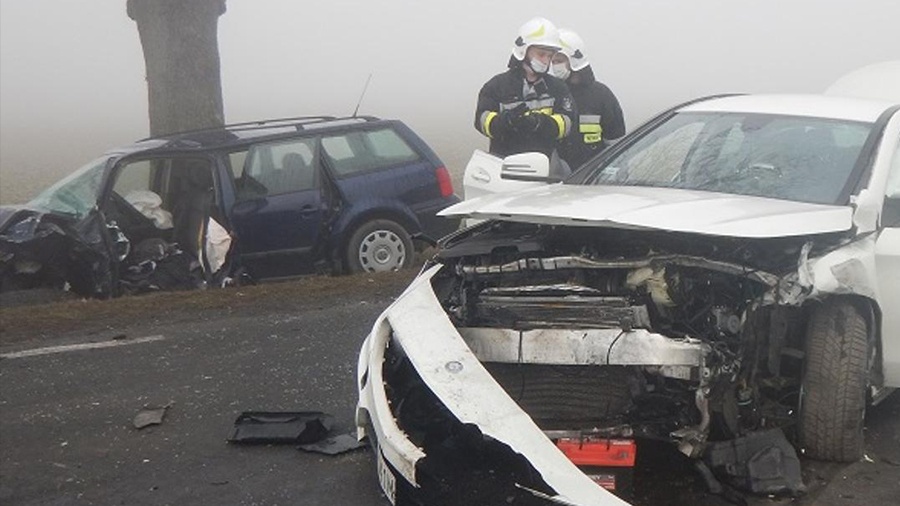 Wypadek drogowy w miejscowości Krzewata
