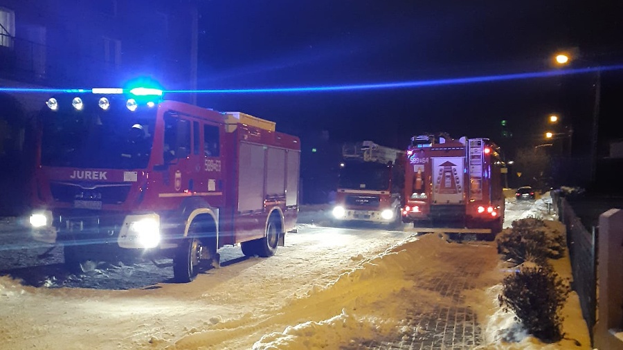 Dwa pożary sadzy w kominie