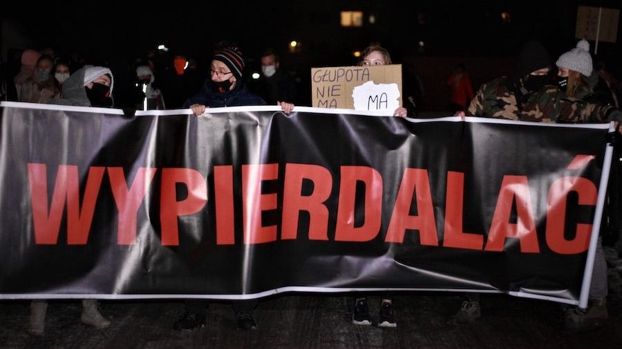 Kilkadziesiąt osób protestowało w Koninie